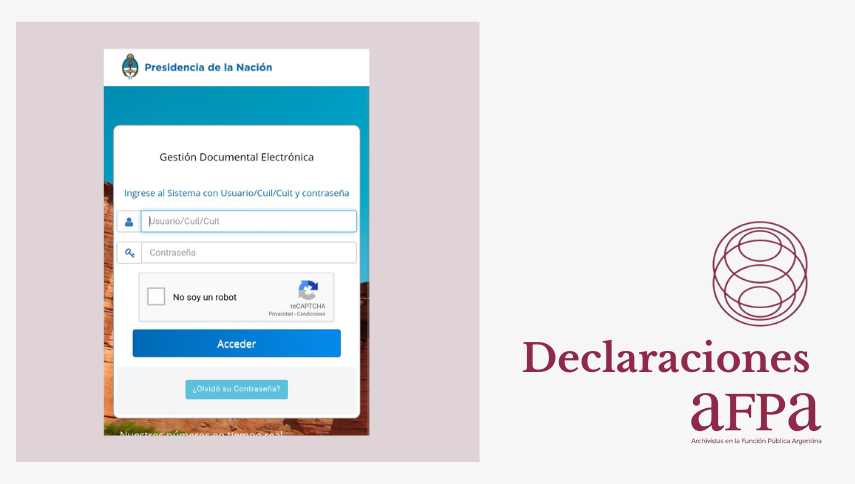 Declaración ante la «polémica» en torno al Sistema de Gestión de Documentos Electrónicos (GdE) de Nación