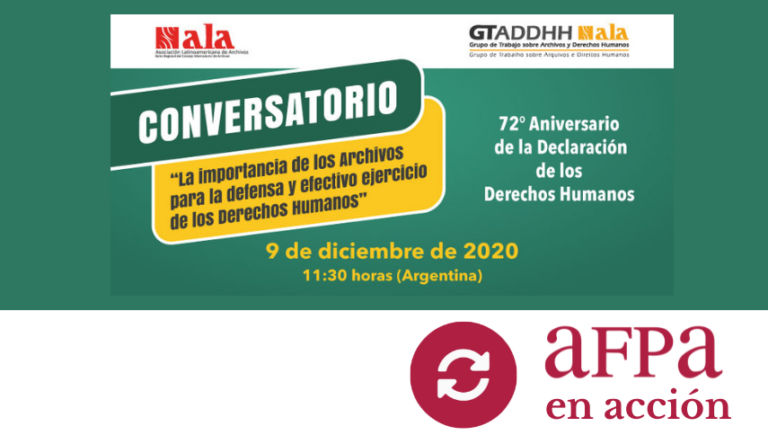 Actividad del Grupo de Trabajo sobre Archivos y Derechos Humanos de ALA