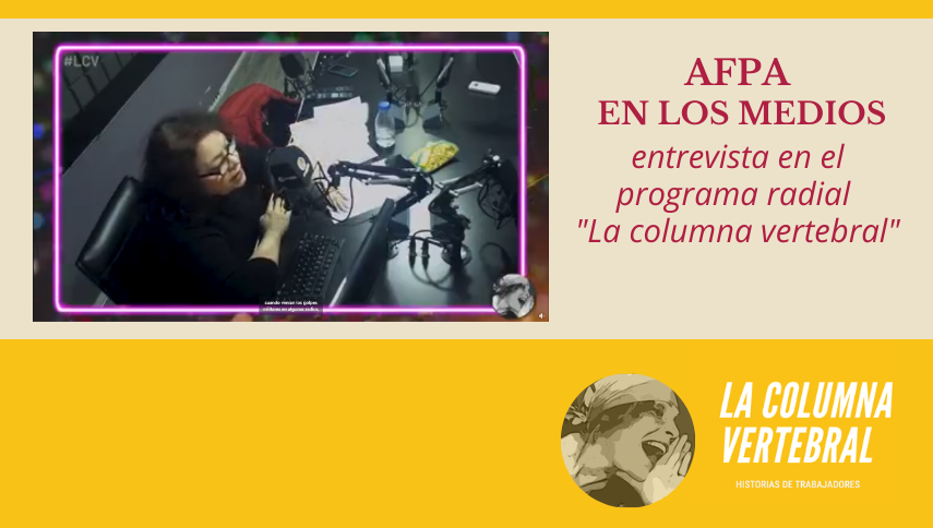 AFPA en los medios: entrevista en el programa radial «La columna vertebral»