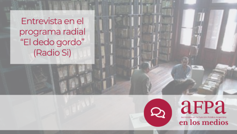 AFPA en los medios: entrevista en el programa radial «El dedo gordo»