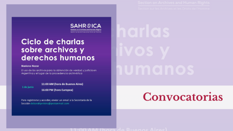 Ciclo de charlas sobre Archivos y Derechos Humanos