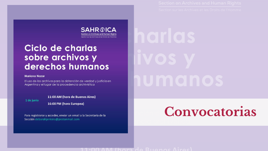 Ciclo de charlas sobre Archivos y Derechos Humanos