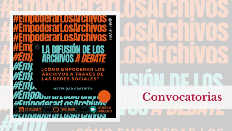 Actividad gratuita: «La difusión de los archivos a debate»