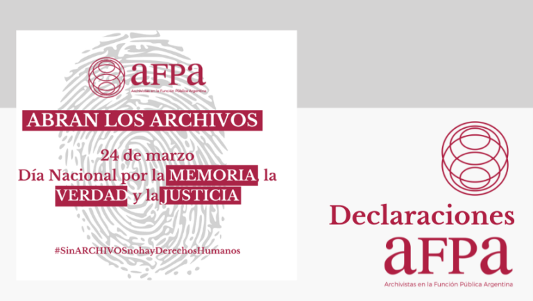 Memoria, Verdad y Justicia. Archivos, ¿para qué?