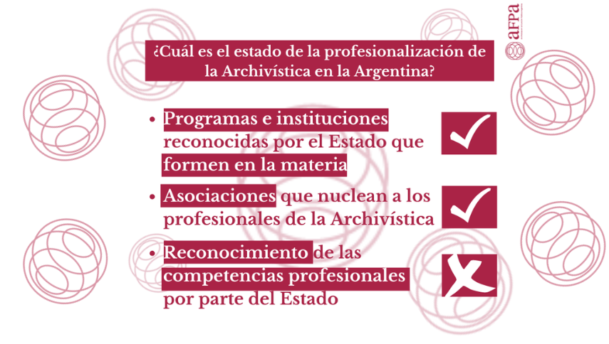 La profesión archivística en Argentina