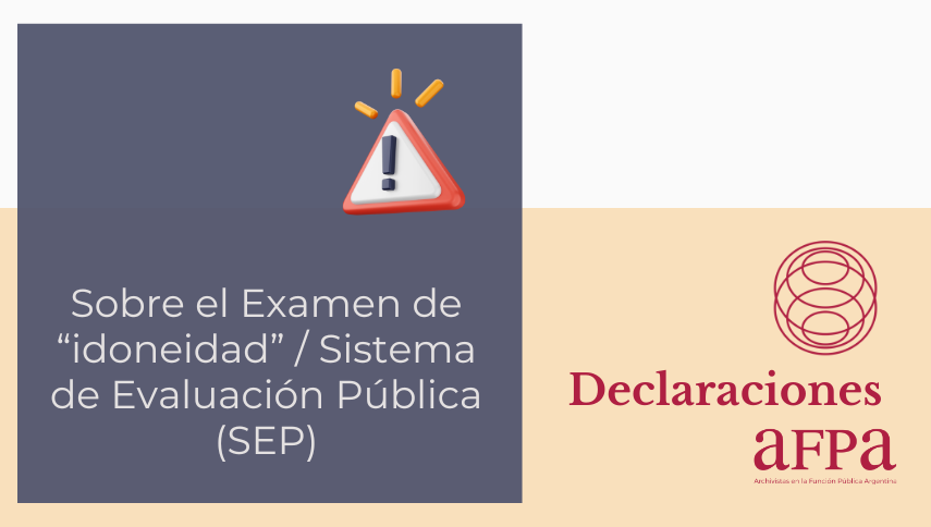 Comunicado de AFPA sobre el examen de «idoneidad» para los/as trabajadores/as estatales