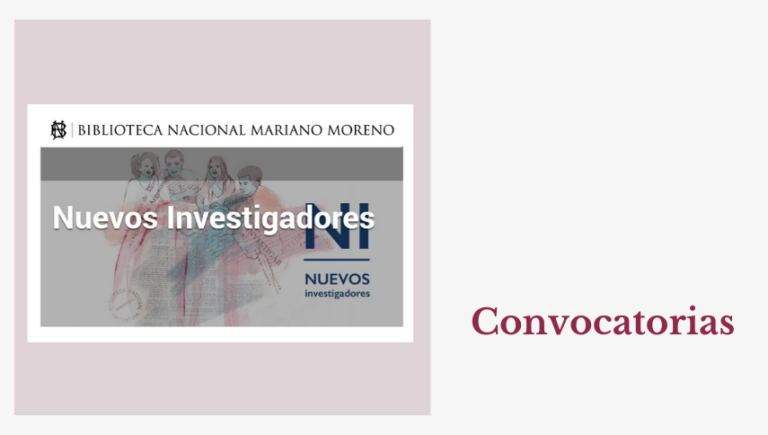 Difundimos convocatoria del Programa Nuevos Investigadores de la BNMM