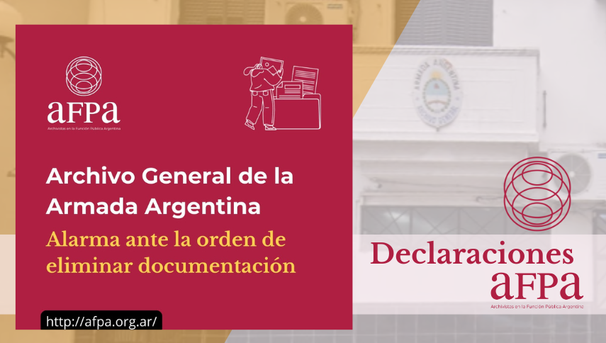 Alarma ante la orden de eliminación de documentación del Archivo General de la Armada Argentina