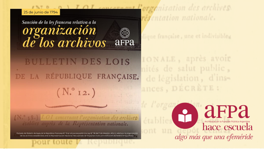 Archivos y revolución: un derecho en disputa desde 1794