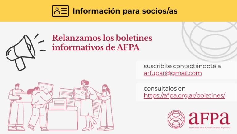 Relanzamos los boletines de AFPA!