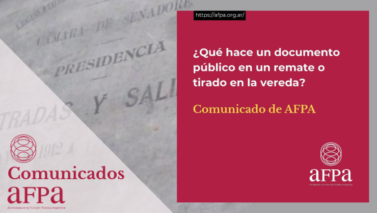 ¿Qué hace un documento público en un remate o tirado en la vereda?